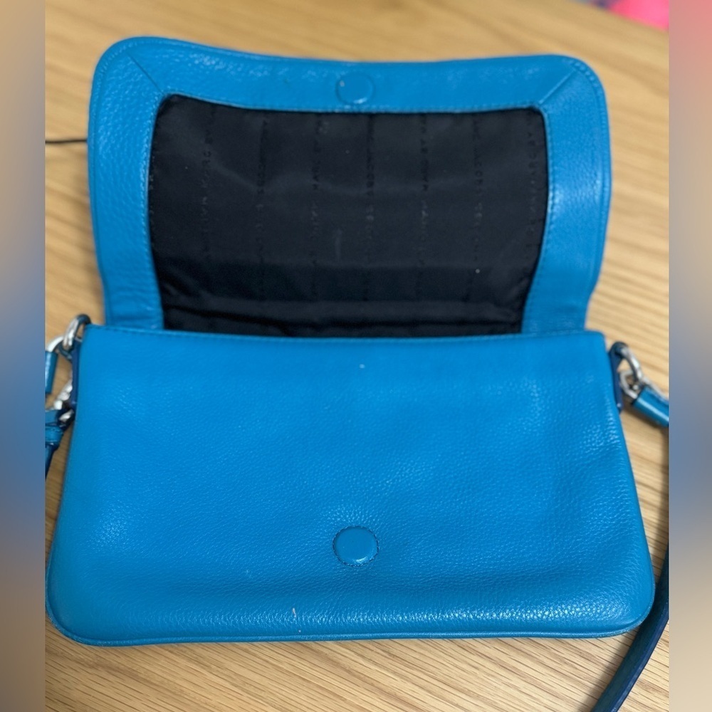 Marc by Marc Jacobs Teal Blue Leather Crossbody Bag - Picture 12 of 12